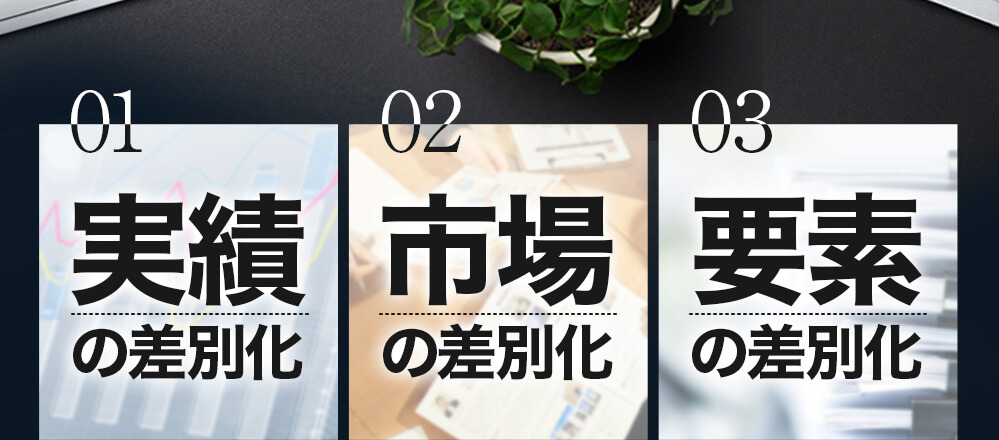 売れる法則　3つの差別化